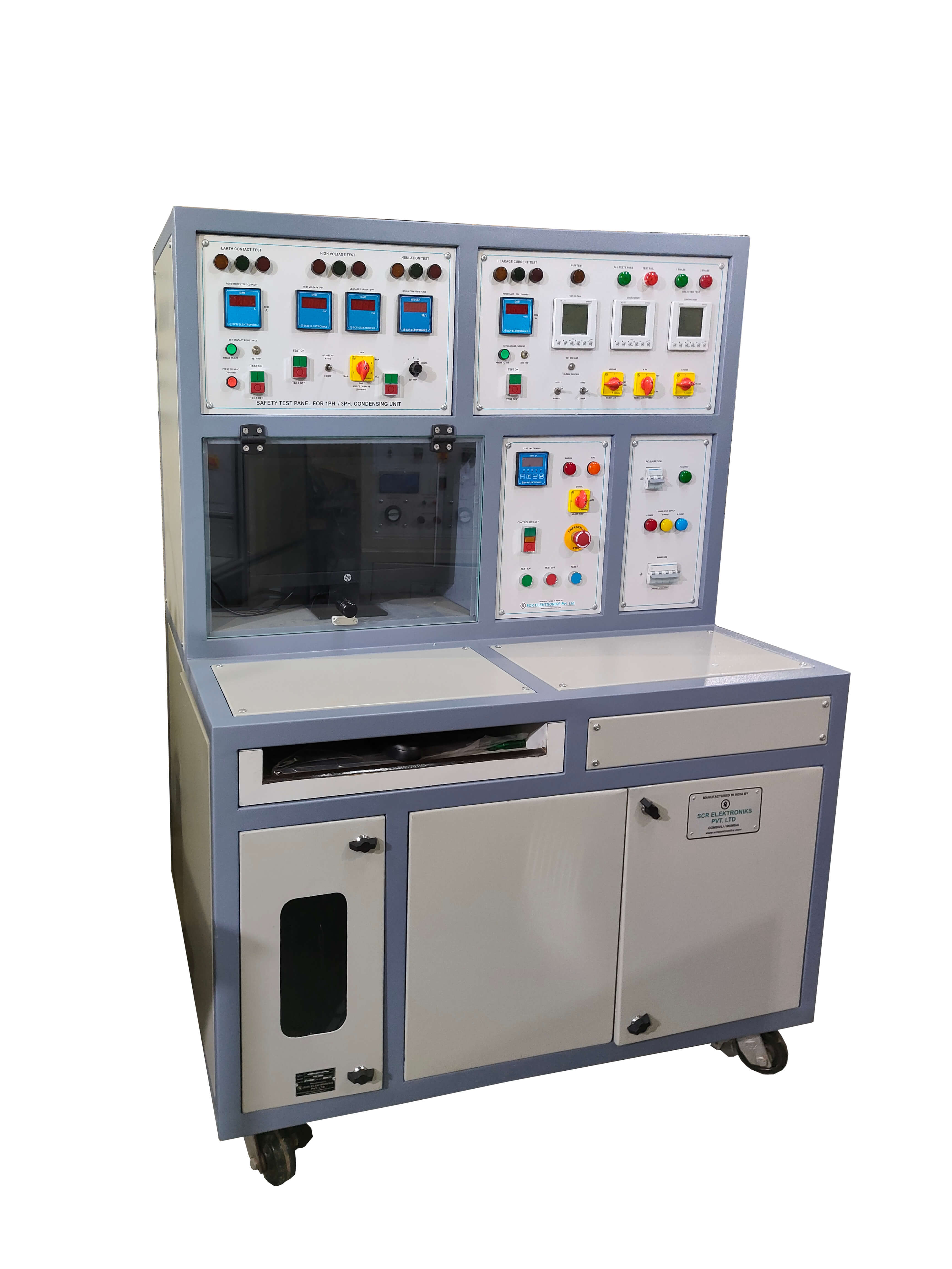 PC Based Automatic Safety Test Panel for 1 Phase and 3 Phase Condensing Unit