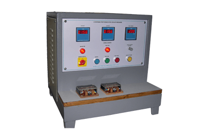 The tester is used to check the overload tripping characteristics (trip time vs set current) of the small circuit breaker used in the domestic mixer