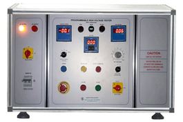 The test bench tests the di-electric withstand capability of the product with settable high voltage and allowable leakage current