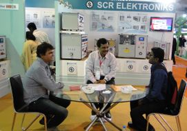 A group of attendees having their discussion at the ELECRAMA 2012 event
