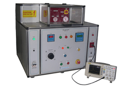 The tester is used to simulate a particular impulse (1.2 / 50 microsecond) so as to assess the insulation characteristics of a breaker against a real world impulse experienced by the MCCB